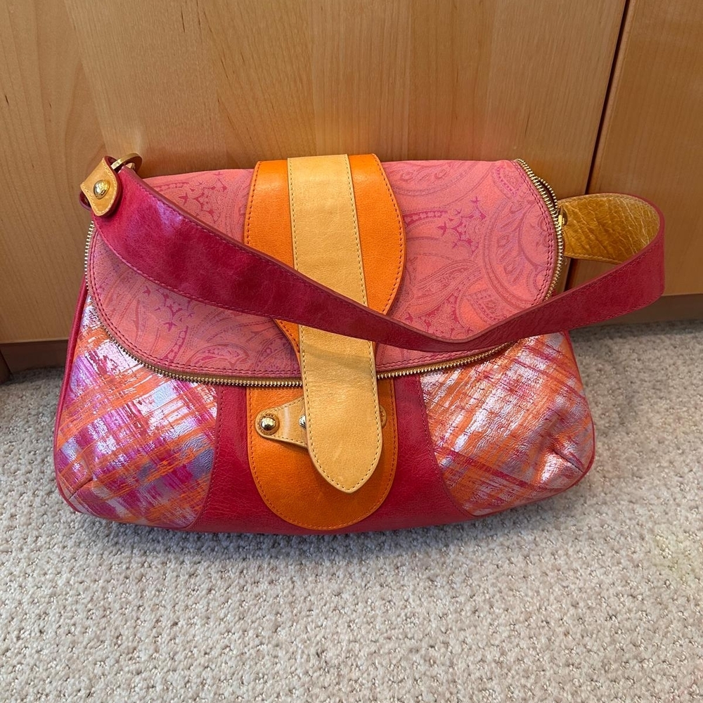 Chic Multicolor Shoulder Bag - image 8